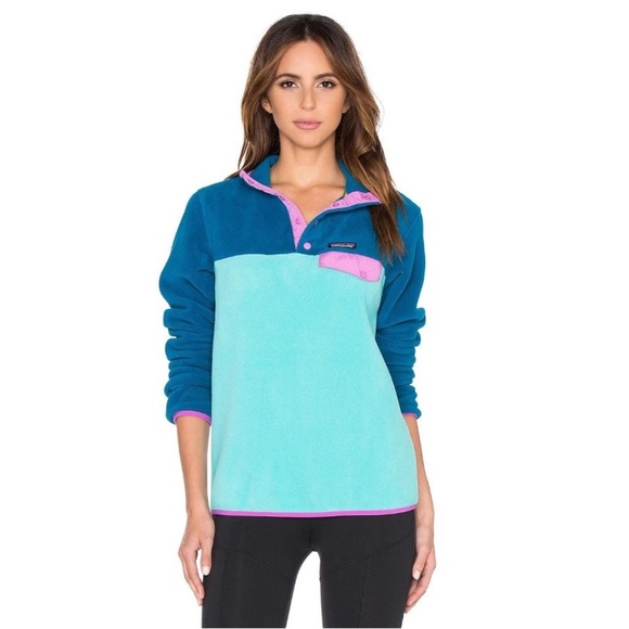 Patagonia Synchilla “Snap T Fleece Pullover” In Howling Turqoise Size Small EUC! - Picture 2 of 10